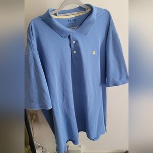 IZOD Mens 5XL Polo Shirt Light Blue